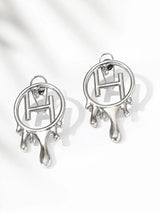 Alaya F in Midi Mongram Earrings