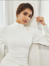 Pooja Hegde in Double Dangler Earrings