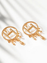 Alaya F in Midi Mongram Earrings