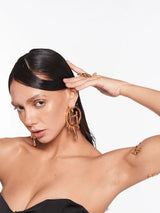Alaya F in Midi Mongram Earrings