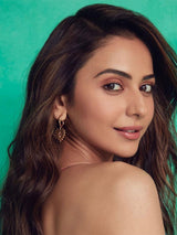 Rakulpreet Singh in Heart Thorn Earrings