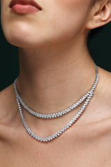 Gold Celestial CZ Statement Necklace