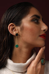 Gold Sculptural Contemporary Statement Earrings