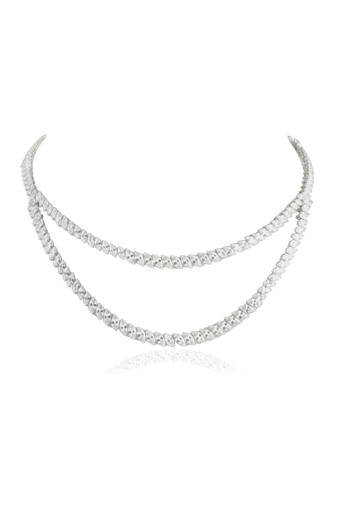 Gold Celestial CZ Statement Necklace
