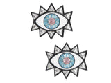 Black Evil Eye Studs