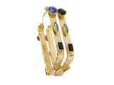 Candy Hoop Rectangle Earrings