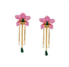 Pink Orchid Dangler Earrings
