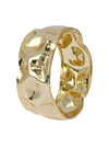 Metal Crush Bangle - Gold