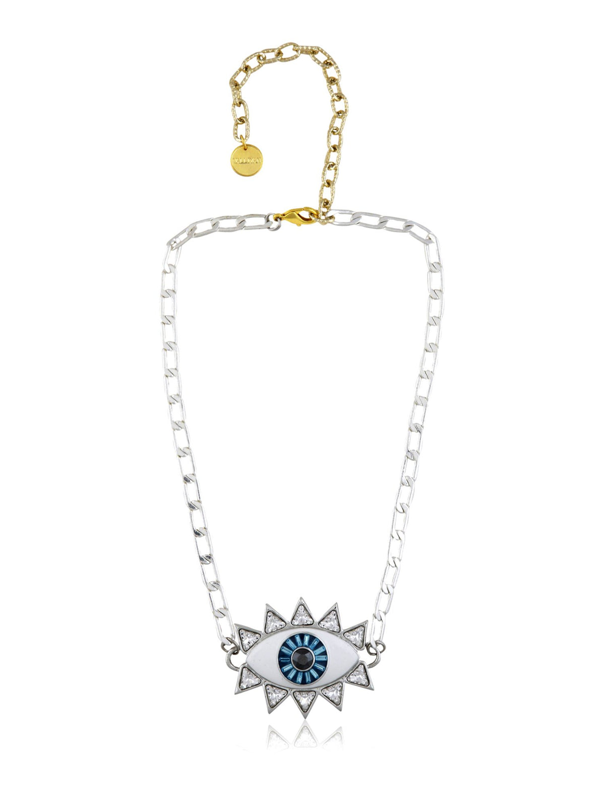 Silver Evil Eye Necklace