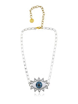 Silver Evil Eye Necklace