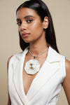 Polki Hexxagon Medallion Necklace
