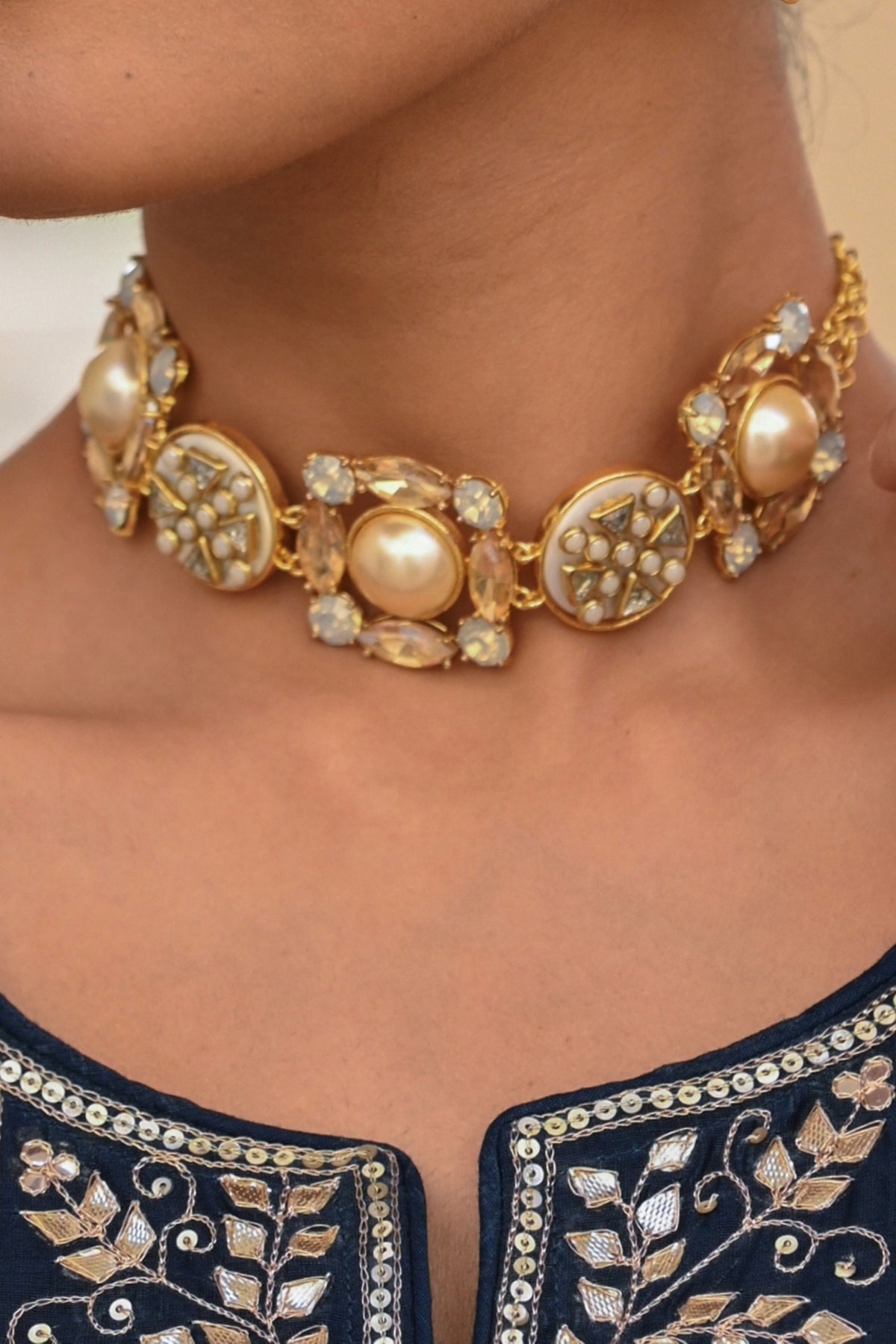 Veda Mint Choker Necklace