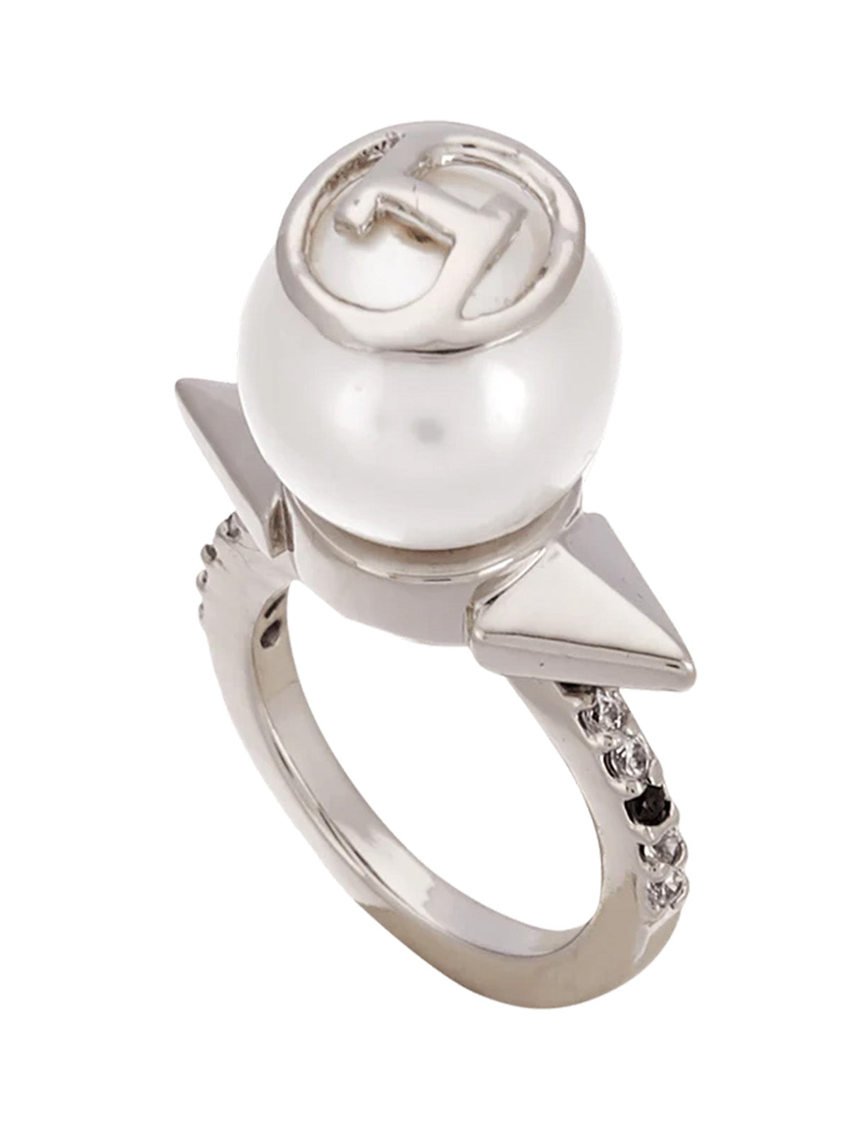 Spike Out Pearl Ring
