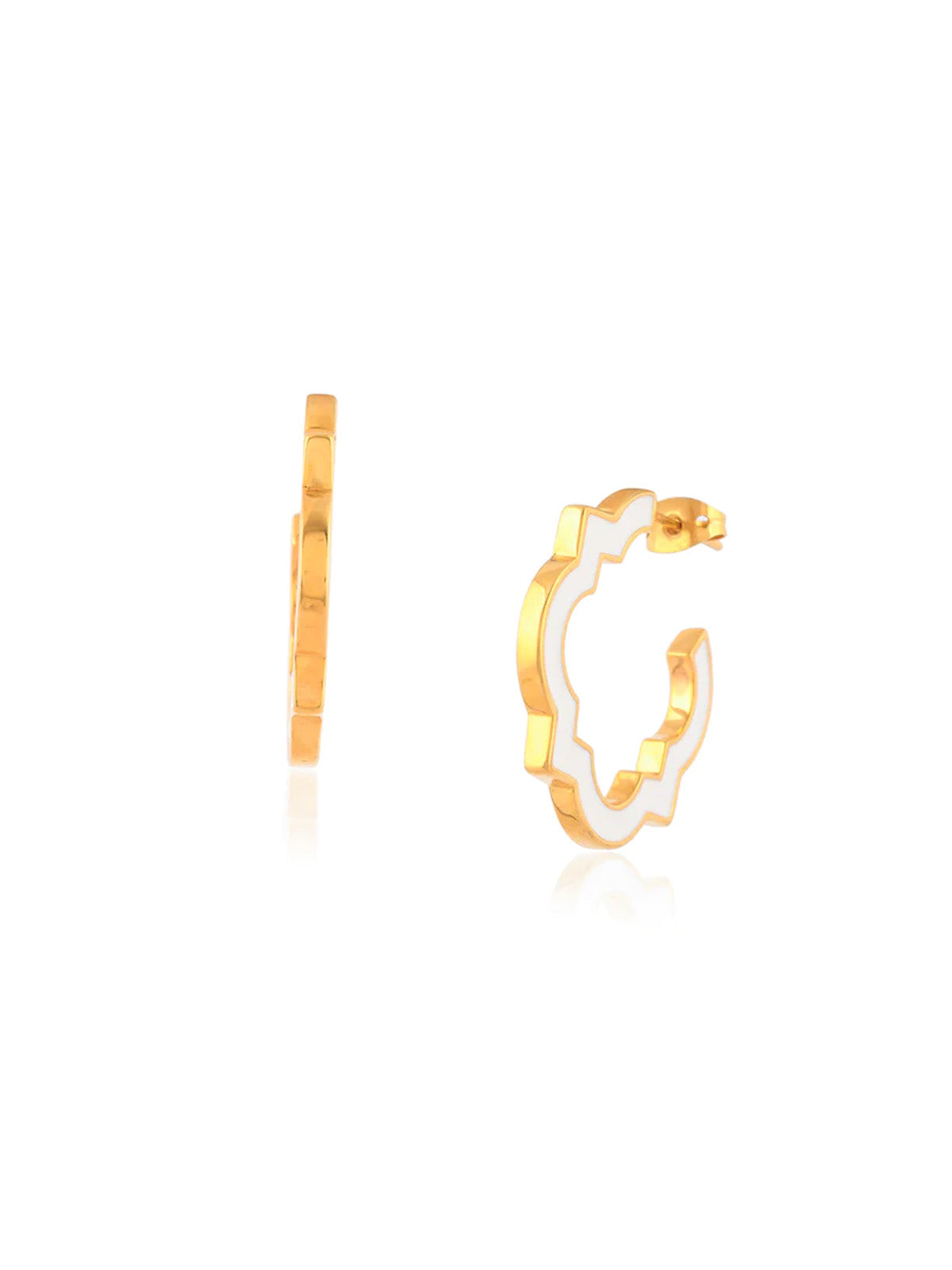 Half Cut Studded Earrings