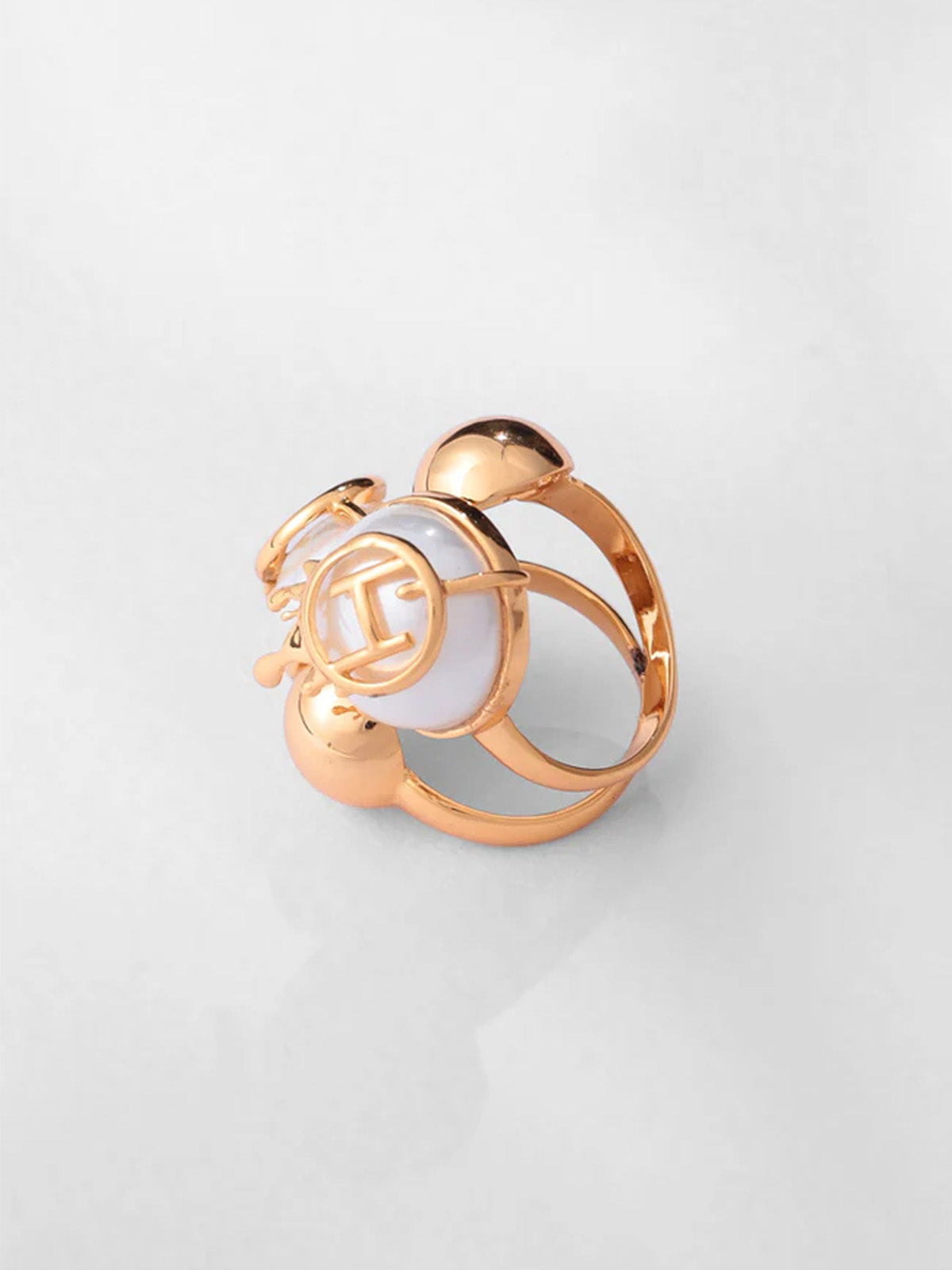 Drip Cluster Huggie Ring