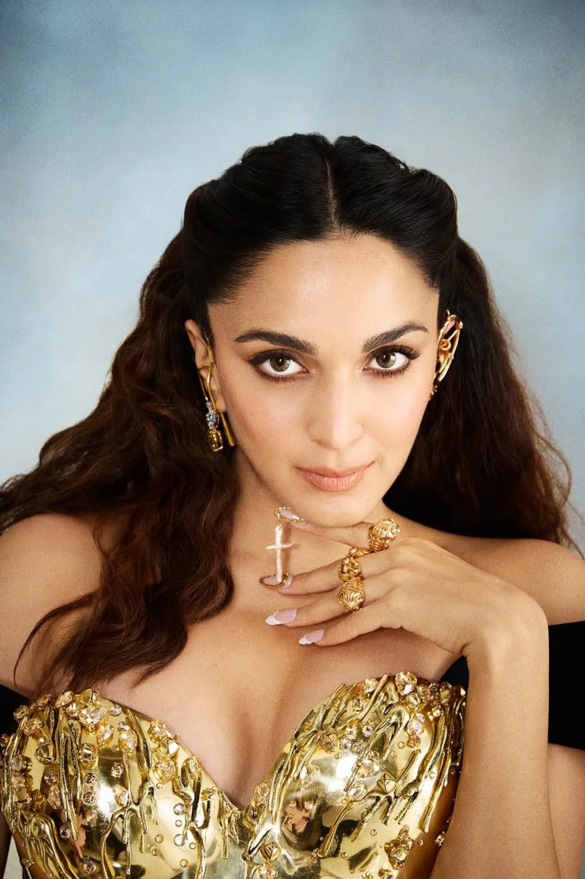 Gold Sculpt Earcuffs