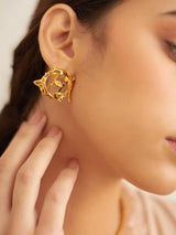 O.H. Monogram Mini Studs