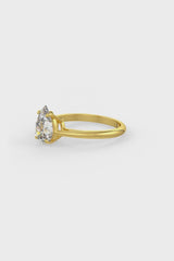 Pear Shaped Solitaire Engagement Ring