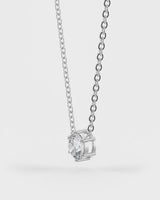 Brilliant Round Shaped Solitaire Pendant With Chain