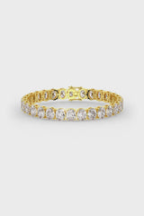 Oval Shaped Solitaire Tennis Bracelet