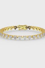Heart Shaped Solitaire Tennis Bracelet