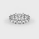 Oval Shaped Solitaire Wedding Bands
