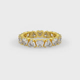 Heart Shaped Solitaire Wedding Bands
