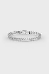 Marquise Shaped Solitaire Tennis Bracelet