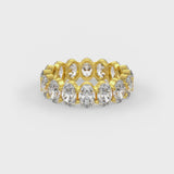 Oval Shaped Solitaire Wedding Bands