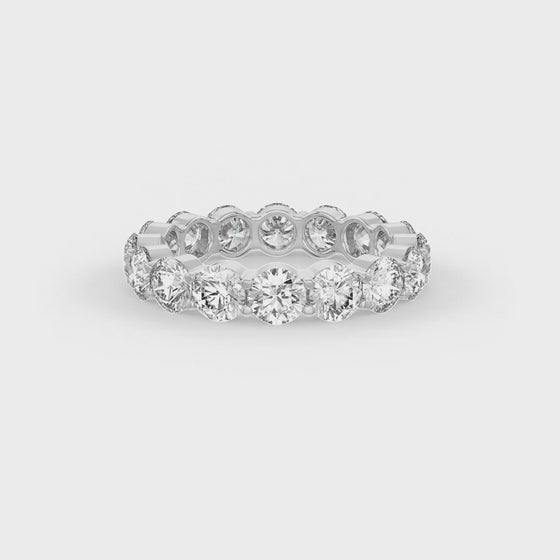 Brilliant Round Shaped Solitaire Wedding Bands