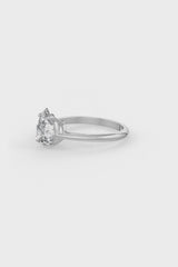 Pear Shaped Solitaire Engagement Ring