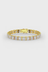 Square Shaped Solitaire Tennis Bracelet
