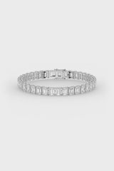 Emerald Cut Solitaire Tennis Bracelet