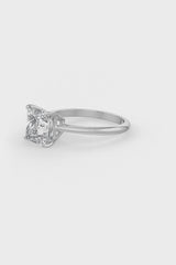 Square Shaped Solitaire Engagement Ring