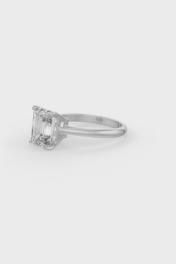Emerald Cut Solitaire Engagement Ring
