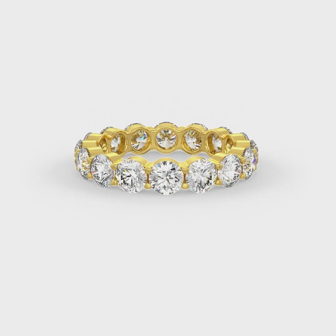 Brilliant Round Shaped Solitaire Wedding Bands