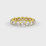 Brilliant Round Shaped Solitaire Wedding Bands