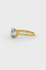 Oval Shaped Solitaire Engagement Ring