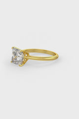 Square Shaped Solitaire Engagement Ring