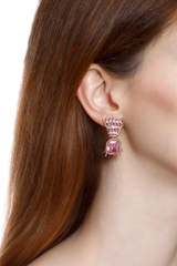 Rosé Glaze Petal Studs