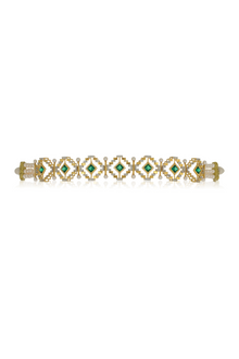  Emerald Geometric Choker Set
