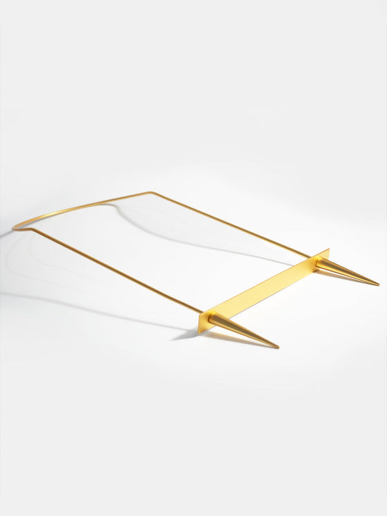 Flat Gold Bar Necklace